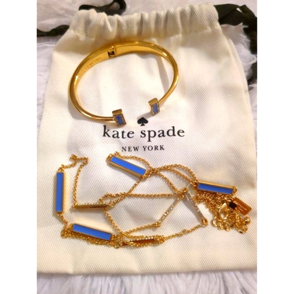 Kate Spade Stunning bracelet and necklace matching set 'Raising The Bar'